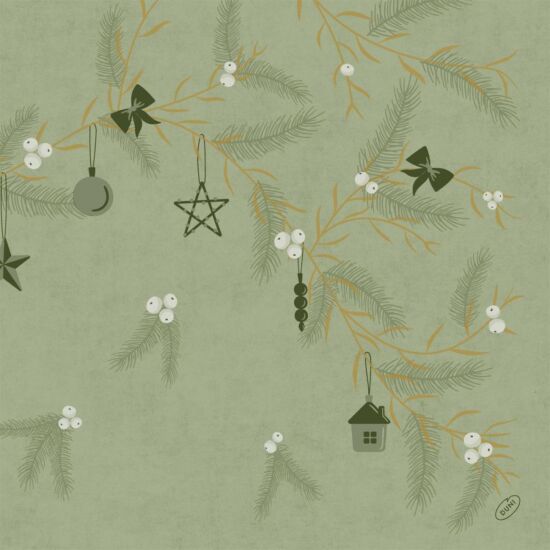 !Duni serv.bio noel pist.40x40cm