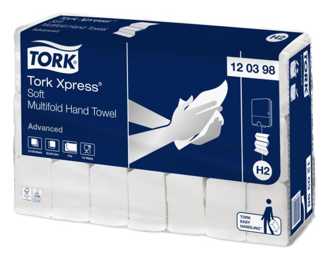 Tork adv hand towel 25,5cm soft