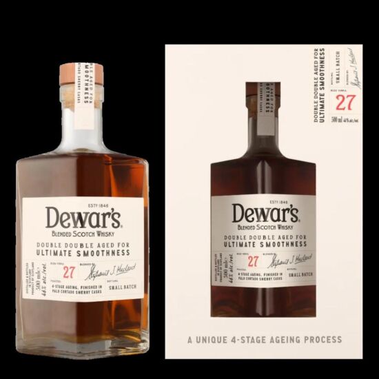 !Dewars whisky 27 yrs double aged