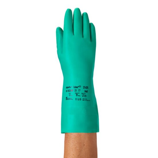 !Handschoen nitrilrubber groen XL