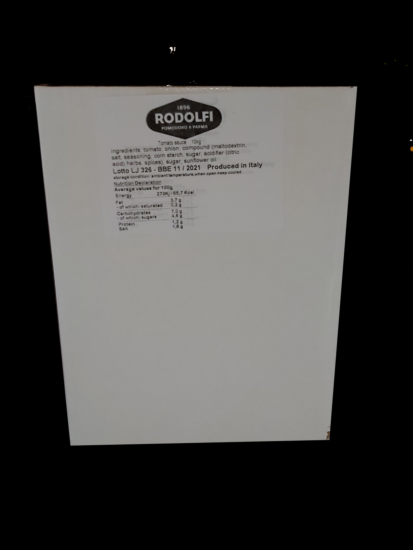 Rodolfi M. pasta saus rood BIB