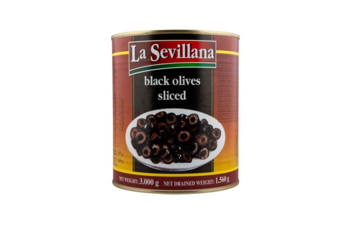 Sevillana olijven zwart gesneden