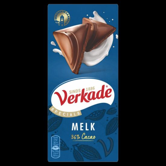 !Verkade chocoladereep melk 90gr