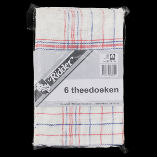 Theedoek hollandse ruit 70x70cm