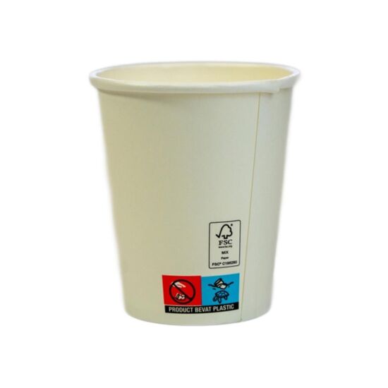 Beker karton wit 8oz/250ml