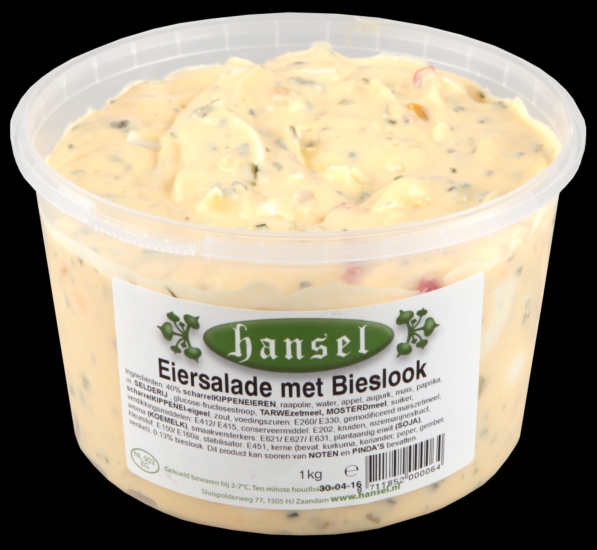 Hansel eier/bieslook salade