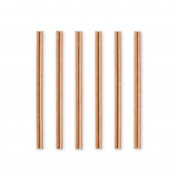 Roerstaaf papier 14cm 100% bruin
