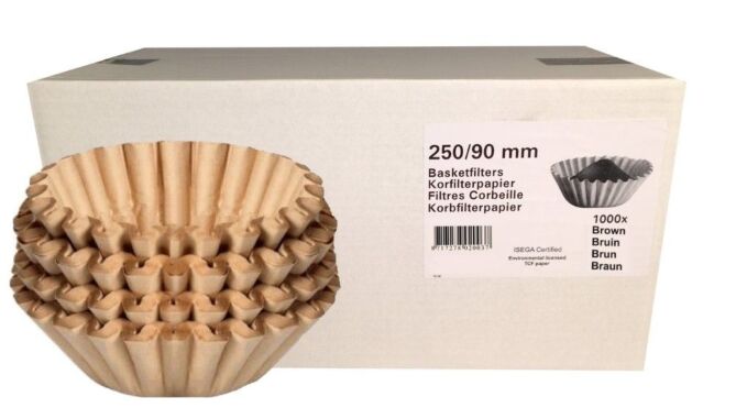 !Korffilter basket bruin 250/90