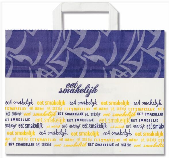 Eet smakelijk pap.tas 32x18x26cm