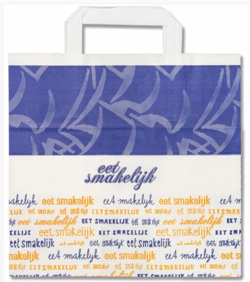 Eet smakelijk pap.tas 26x17x26cm