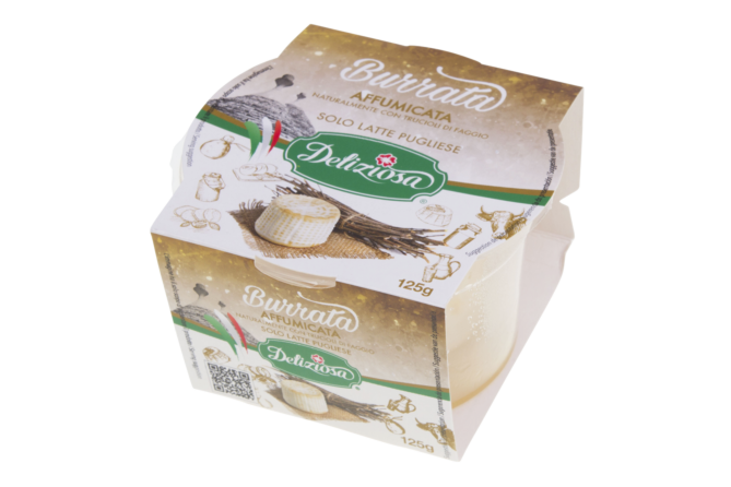 Gerookte burratta 125 gram