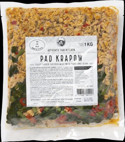 Pad krapow chicken long bean