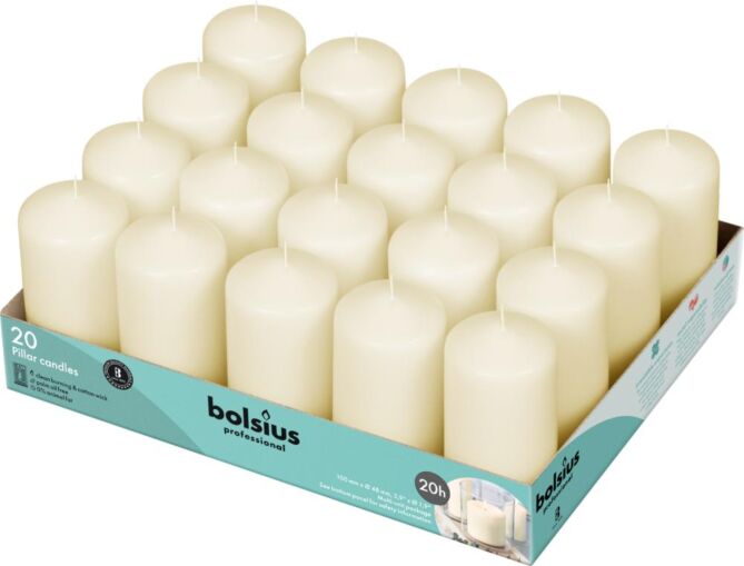 Bolsius stompkaars 100/48 ivoor
