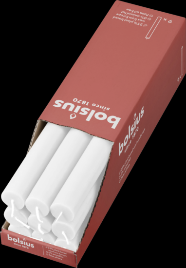 Bolsius rustiekkaars 270/23 wit