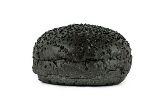 Black burger bun 80gr