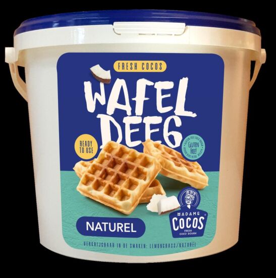 !Cocoswafeldeeg naturel