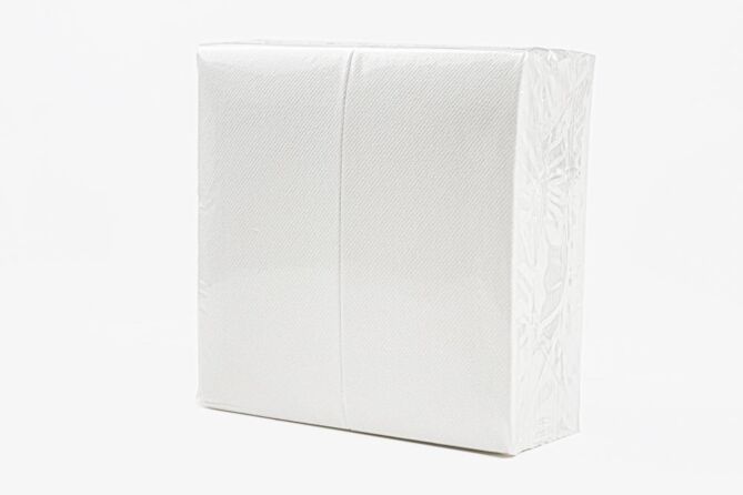 Airlaid servet wit 40x40cm 1/8v