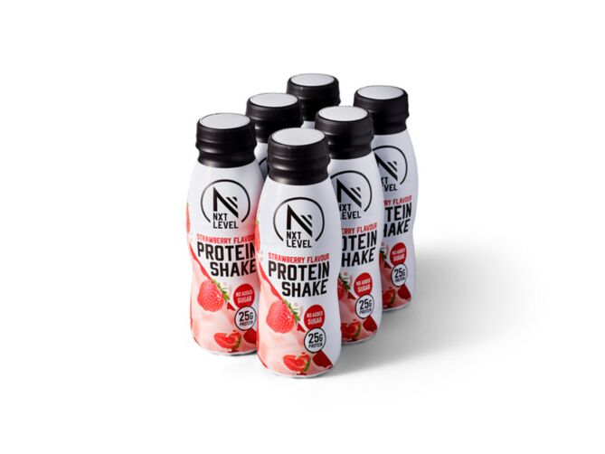 !Nxt proteinshake strawberry 33cl