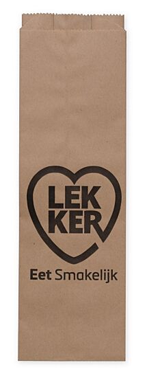!Frikandelzak smal nr 10 bruin