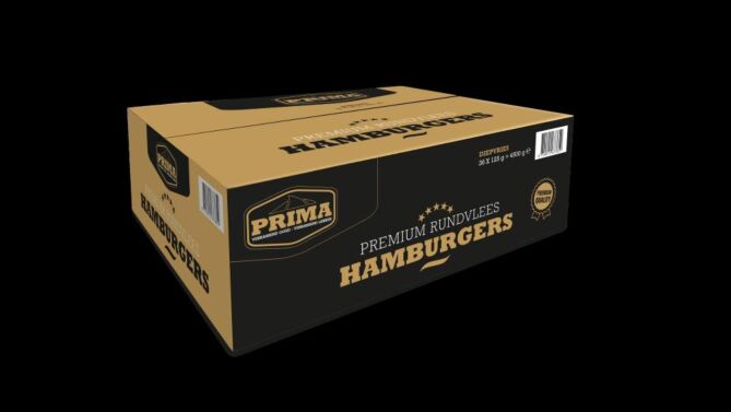 Prima hamburger rund 100% 125gr