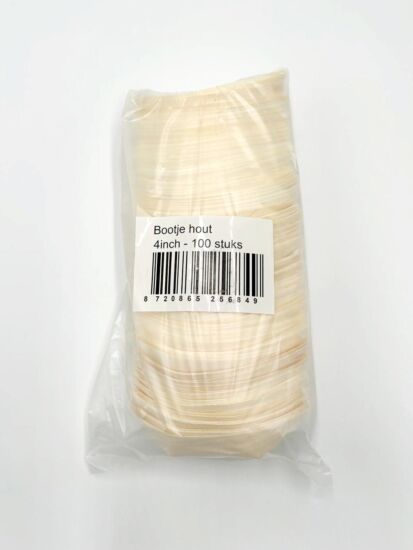 Bootje hout 115x70mm