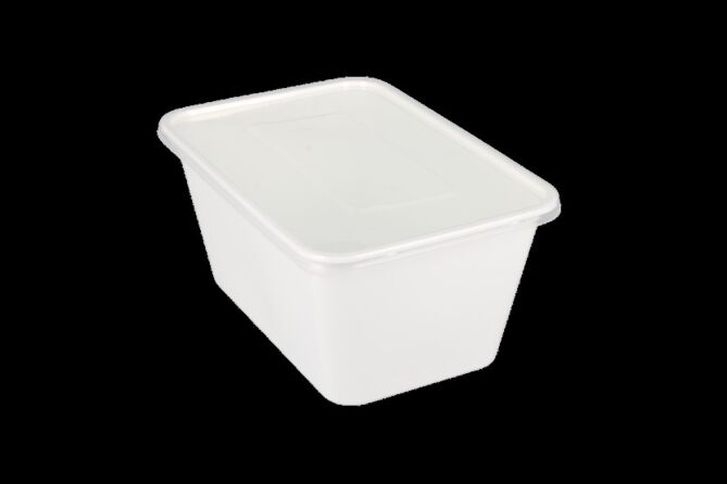 Maaltijdbak pp 1000ml wit