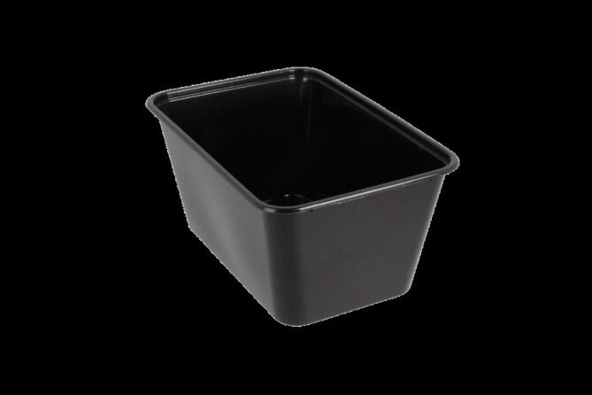 Maaltijdbak pp 1000ml zwart