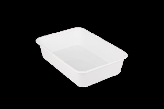 Deksel pp maaltijdbak transp.