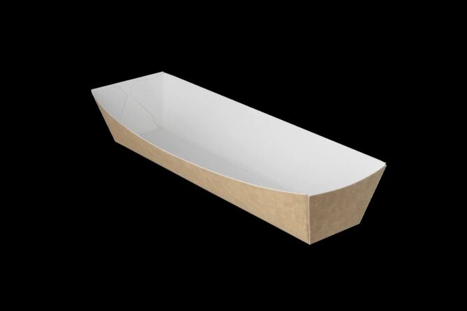 Snackbak A16 wit/bruin karton