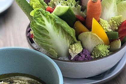 Crudites met dip