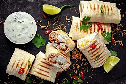 Gegrilde wrap
